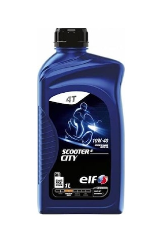 Elf Scooter 4 Cıty 10w-40 12x1l Motosiklet Motor Yağı Scooter Motorları İçin Özel Formül