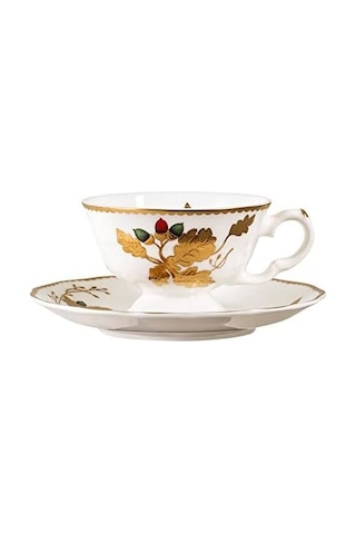 Golden Butterfly 2 Kişilik Çay Fincan Takımı Açık Gri