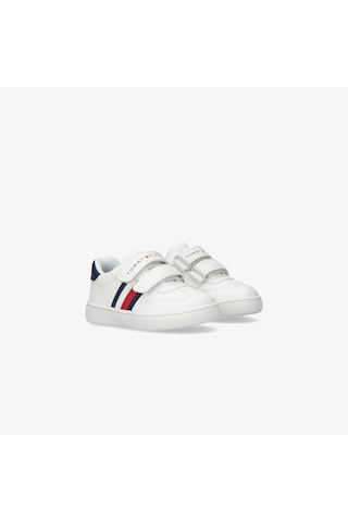 Tommy Hilfiger Flag And Hook Loop Bebek Beyaz Sneaker T1x9-33839-1355x336 Beyaz