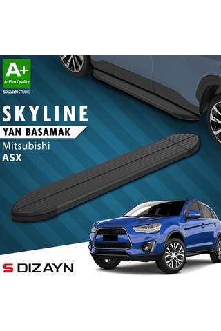 S-dizayn Mitsubishi Asx Skyline Siyah Yan Basamak 183 Cm 2010 Üzeri A+ Kalite