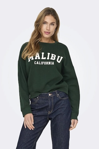 Only Onlsweat Lıfe L/s Crew O.sıze State Noos Zümrüt Kadın Sweatshirt 15254183 Zümrüt
