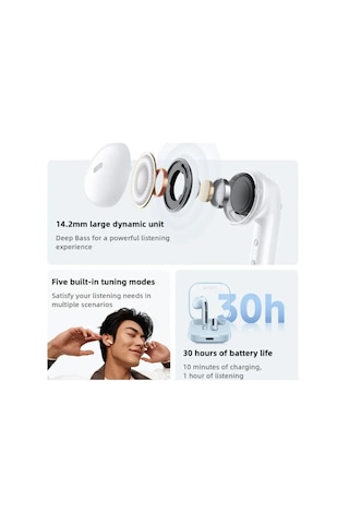 Xiaomi Redmi Buds 6 Aktif Bluetooth Kulaklık 30 Saat Uzun Pil Ömrü 5 Ayar Modu Kablosuz Kulaklık