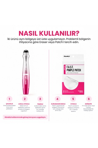 F.a.s.t. Pimple Clear Kit Akne Ve Sivilce Bakım Kiti - Şeffaf Sivilce/akne Bandı 12 Parça - Akne Kurutucu Losyon 15 Ml