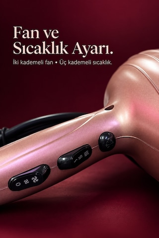 Üç Kademeli Sıcaklık Ayarlı Saç Kurutma Makinesi Aklby-bsva58