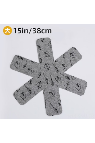 Geeksen Yüksek Dayanıklı Kırmızı Keçe Tencere Altlığı - 3'lü Set, Kolay Temizlenir Diğer