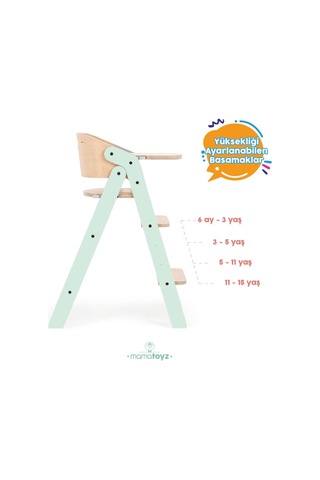 Mychair Katlanır Mama Sandalyesi All-ın-one Mint Rengi Foldable Highchair All-ın-one Mint Colour