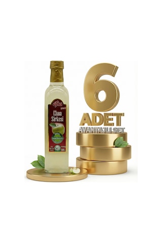 Afia Elma Sirkesi Cam Şişe 6x500 Ml
