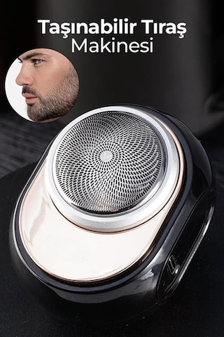 Thentech Mini Şarjlı Taşınabilir Kolay Kullanımlı Tıraş Makinesi Siyah