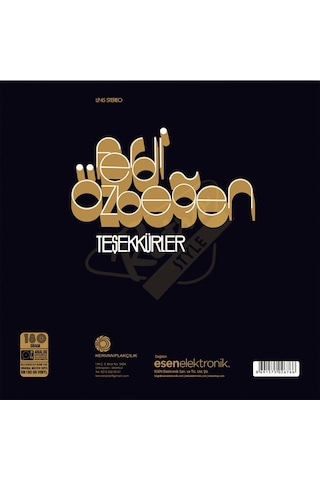 Ferdi Özbeğen - Teşekkürler. Plak LP