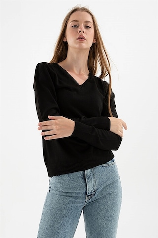 Fashion Friends Kadın Kazak Siyah 23k0244k1 24ke21000002 E2105 Siyah