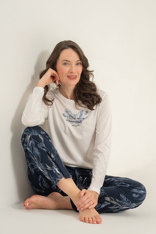 Pierre Cardin Kadın You Look Amazing Today Krem Uzun Kol Pijama Takım Pc9257-s-v2 Pc9257-s-v2