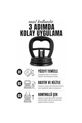 Vakumlu Araç Göçük Düzeltme Aparatı Boyasız Kaporta Çektirme Vantuzu