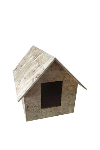 Reyo Kedi Evi Dış Ortam Uygun Ahşap Kedi Evi Osb 46 x 34 x 34 CM CAT26