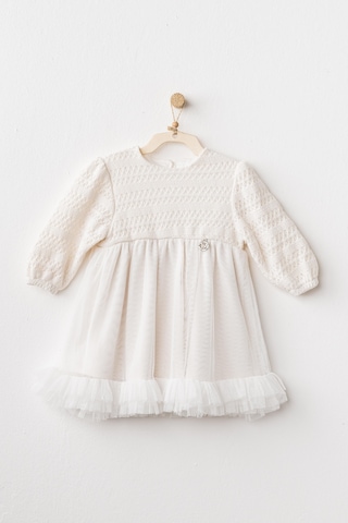 Kız Bebek Elbise Dress Wawa Exclusıve Ac26136 Ekru