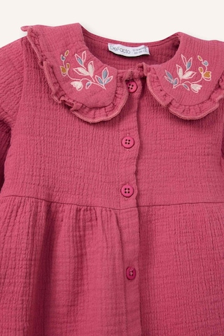 Defacto Çiçekli Müslin Nakış Yakalı Elbise Kız Bebek G8141A526SP