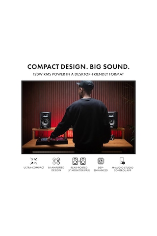 M-audıo Bx5 Bt - 5" Dsp Destekli, Bluetooth Bağlantılı, Applikasyon Kontrollü Amplifikatörlü Stüdyo Hoparlörleri