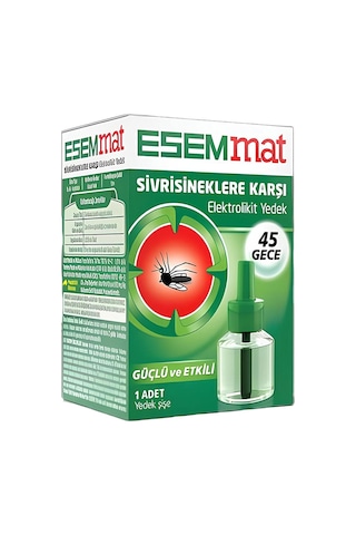 Esemmat Sivrisineklere Karşı Elektrolikit Yedek 45 Gece