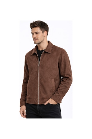 Dynamo Erkek Siyah Regular Fit Mevsimlik Süet Spor Mont Bgl-st05013 Kahverengi