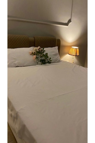 Otel Tipi 10 Adet Tek Nevresim, Çift Kişilik 83 Tel , 200x220 Beyaz