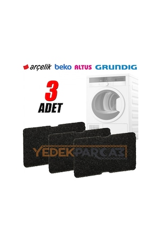 Arçelik Uyumlu 3870Kt / 3885 Kt Kurutma Makinesi Sünger Filtre (3 Adet) - 443493959