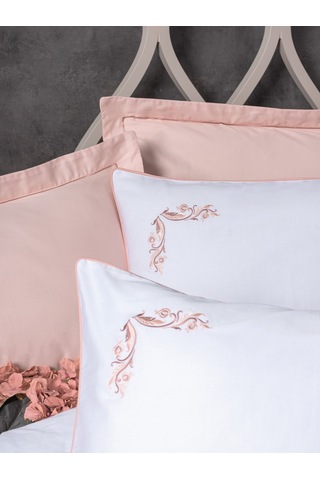Cotton Box Elite Saten Çift Kişilik Nevresim Takımı Melinda Pembe