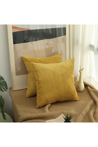 Hombey Gri 40x40cm Kadife Koltuk Yastık Kılıfı - Ev Dekoru İçin Dayanıklı, Konforlu Tek Renkli Yastık Kılıfı Toplu Satış Diğer