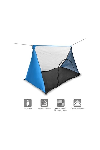 Ebitda 2 Kişilik Hafif Sineklikli Kamp Çadırı - Su Geçirmez Ve Renkli Çok Renkli