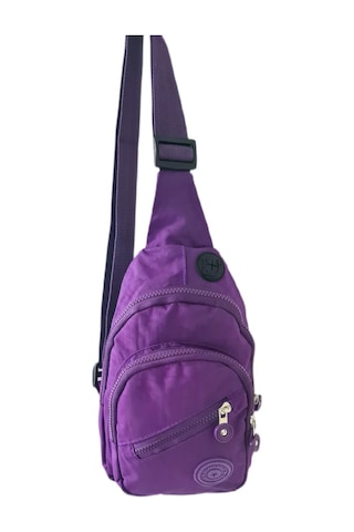 Anılbags Anıl Bags Mor Krinkıl Su Geçirmez Çanta, Çapraz Askılı Omuz Ve