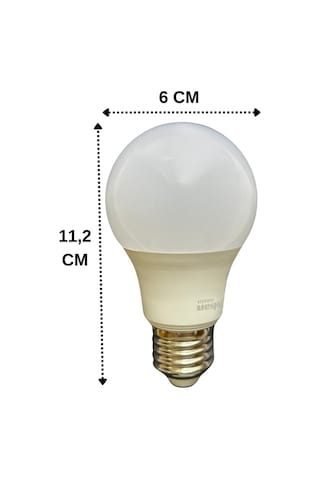 10 Adet Pelsan 8,5w 2700k Sarı Işık E27 Duylu Kalın Duy Led Ampul