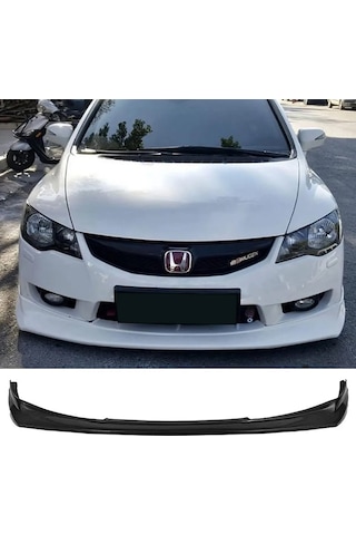 Honda Civic Fd6 Makyajlı Kasa Typer Ön Ek Karlık Plastik Mat Siyah 2009 2010 2011 2012 Karlık+bodykit+ek