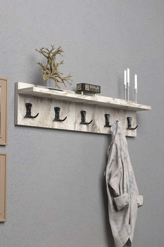 Askılık Duvar Elbise Askılığı Portmanto 80 Cm Efes Düz Çok Renkli