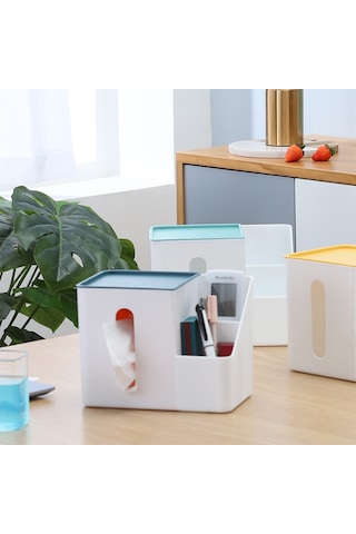 Çok İşlevli Mendil Kutusu Yüz Mendili Tutucusu E Diğer