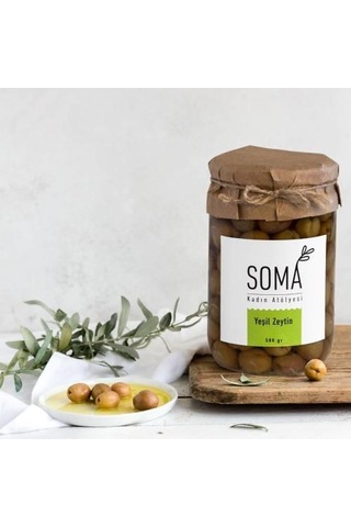 Yeşil Zeytin Boyasız Katkısız 500gr-2650