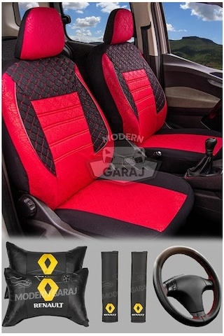 Renault R12 Toros Fitilli Koltuk Kılıfı Boyun Yastığı Kemer Kon