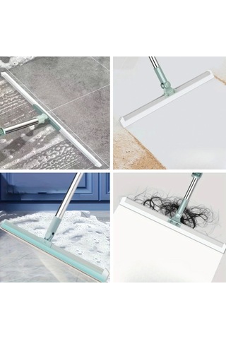 Teleskopik Oynar Başlıklı Cam,zemin Silme Aparatı Çekçek Çok Renkli