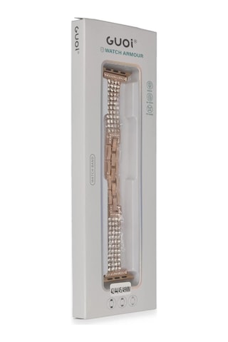 Newface Apple Watch 38mm Live Taşlı Kordon - Rose Gold Diğer