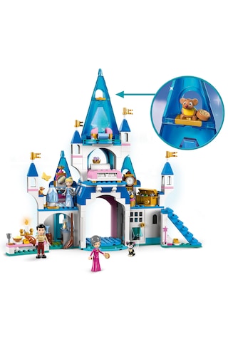 LEGO ® | Disney Princess Sindirella ve Yakışıklı Prens'in Şatosu 43206 - 5 Yaş ve Üzeri Hayal Gücü Geniş Çocuklar için Oyuncak Yapım Seti (365 Parça)