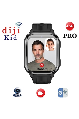 Dijikid 4.5G PRO Görüntülü Görüşmeli Akıllı Çocuk Saati (Distribütör Garantili)