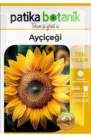 Patika Botanik 75 Adet Çerezlik Ayçiçeği Tohumu