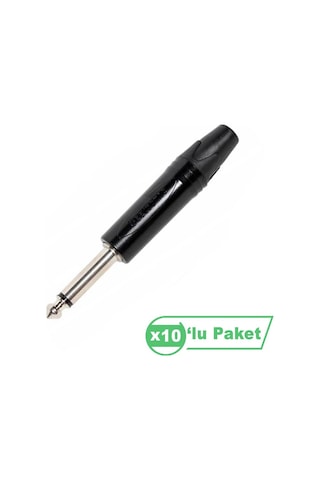 Losen Lc3134bk Mono Jack Siyah Konnektör 10 Lu Paket