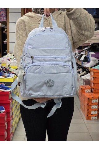 My Polo 2113-8745 Kadın Krinkıl Kumaş Çok Gözlü Astarlı Petli Su sırt çantası