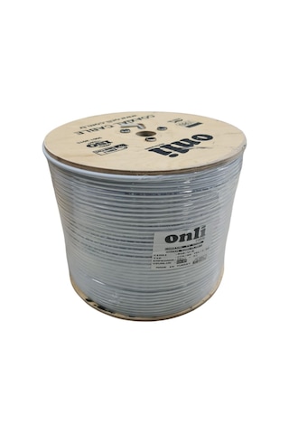 Onli Rg6U6 Beyaz Anten Kablosu 500 Metre 80 Tel
