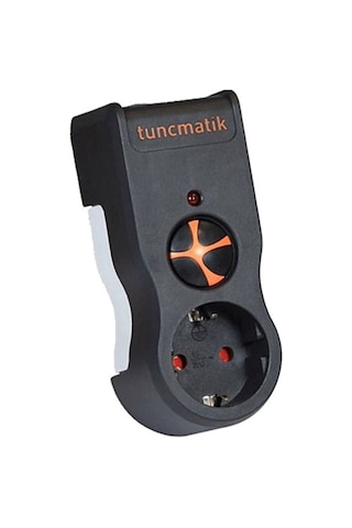 Akım Enerji Korumalı Priz 1 'li Tuncmatik Siyah