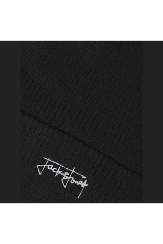 Jack & Jones Erkek Nakis Detayli Bere - Sean - 12299934 Black