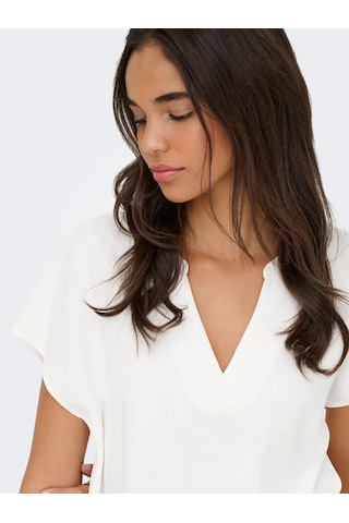 Jdy Jdylion Life S/s Top Wvn Noos Kadın Bluz 15249287 Ekru