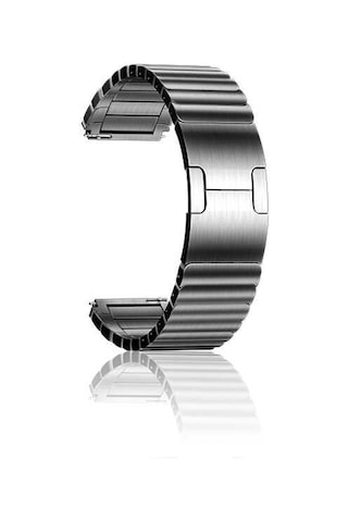 Xiaomi Amazfit Pace Uyumlu Krd-35 22mm Metal Mkst Kordon-gri