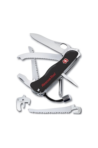 Victorinox 0.8623.Mwn.3 Rescuetool Siyah Hayat Kurtarma Kamp Çakısı Siyah