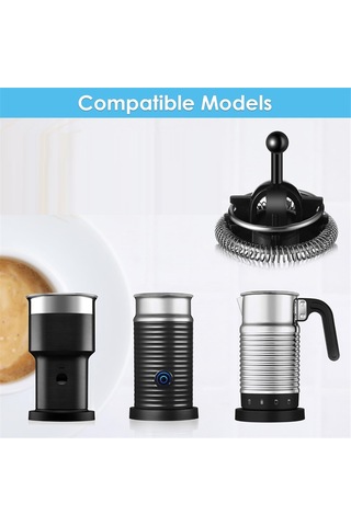 Nespresso Aeroccino 4 İçin Süt Köpürtücü Çırpıcı Ve Kapak Örtüsü, Siyah&şeffaf