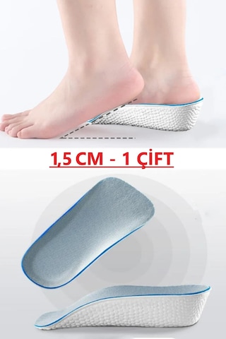 1.5 Cm Erkek Topuk Yükseltici Boy Uzatan Ayakkabı Tabanlığı