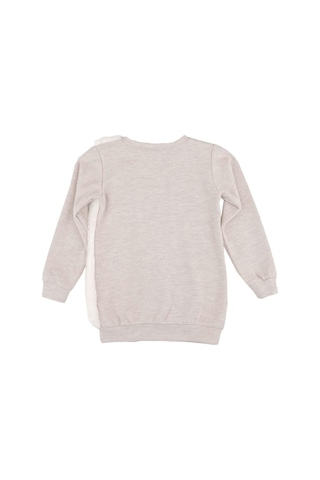 Best Kids Kız Çocuk Peluş Detaylı Baskılı Sweatshırt 001